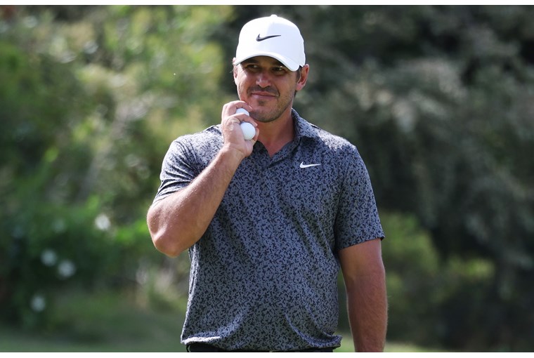 brooks koepka blue nike golf shirt