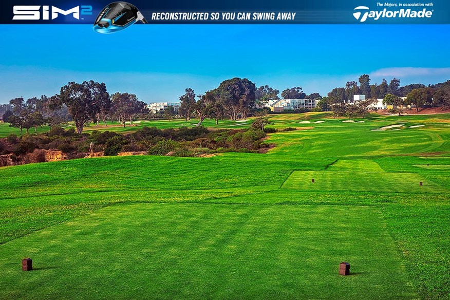 The 17th hole on Torrey Pines' South Course, host of golf's 2021 men's US Open.