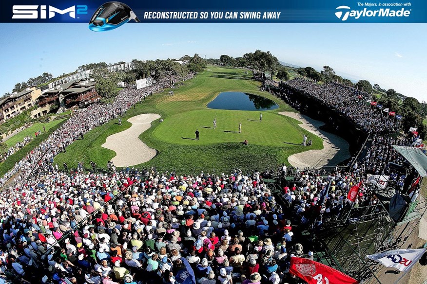 The 17th hole on Torrey Pines' South Course, host of golf's 2021 men's US Open.