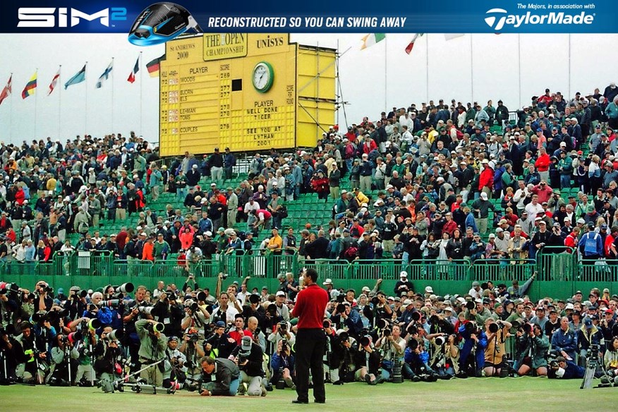 Tiger Woods won the 2000 Open Championship by eight shots at St Andrews.