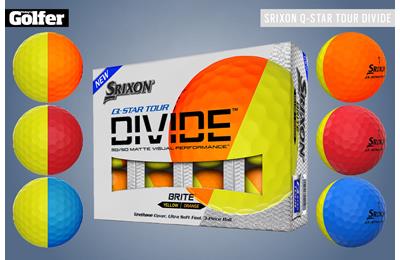 The Srixon Q-Star Tour Divide golf ball is designed to offer visual feedback and make putting alignment easy.