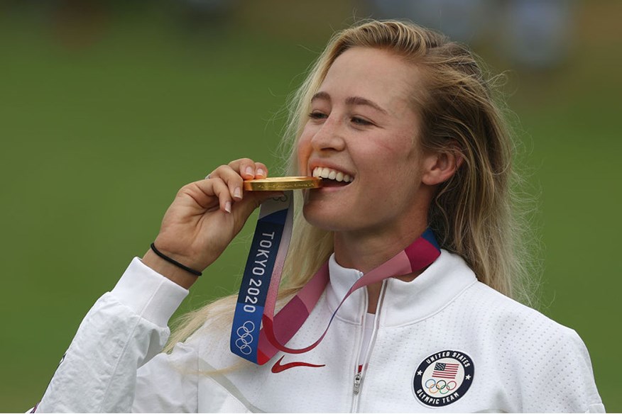 Nelly Korda won Olympic Golf gold for USA at Tokyo 2020.