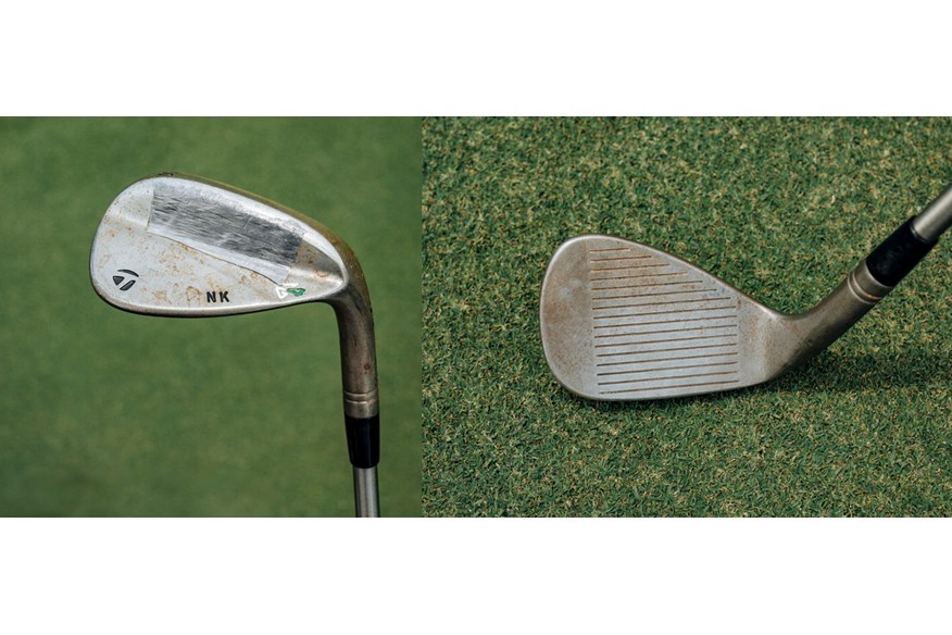 The back and face detail of Nelly Korda's TaylorMade MG4 wedge