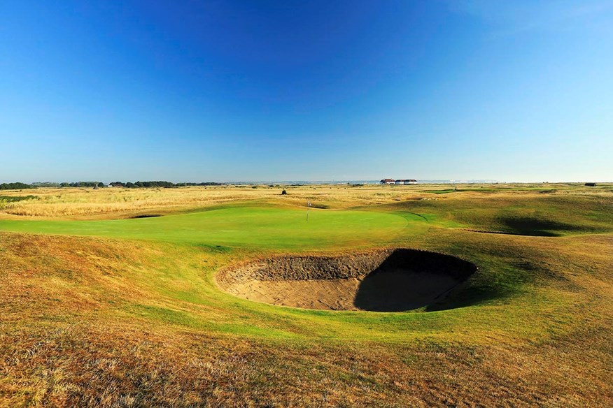 Inside Royal St George's Golf Club.