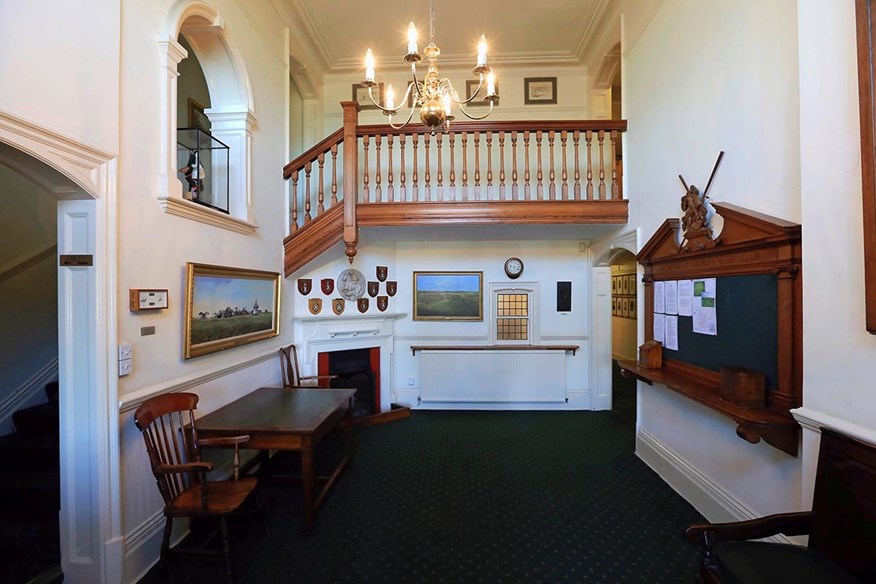 Inside Royal St George's Golf Club.