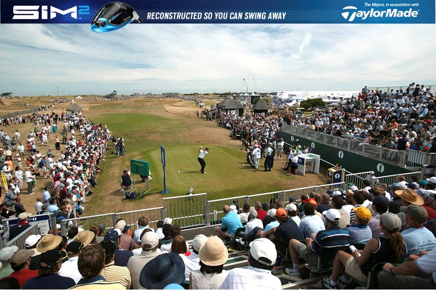 Thomas Bjorn gets his final round of the 2003 Open underway.