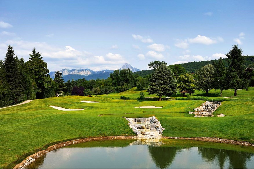 The 5th hole at Evian.