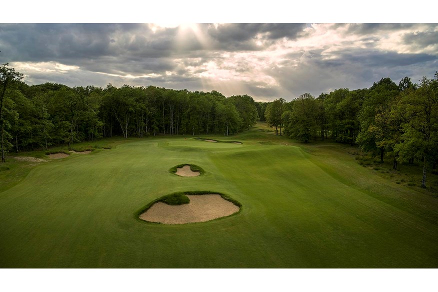 The 15th hole on Les Bordes' New Course, designed by Gill Hanse.