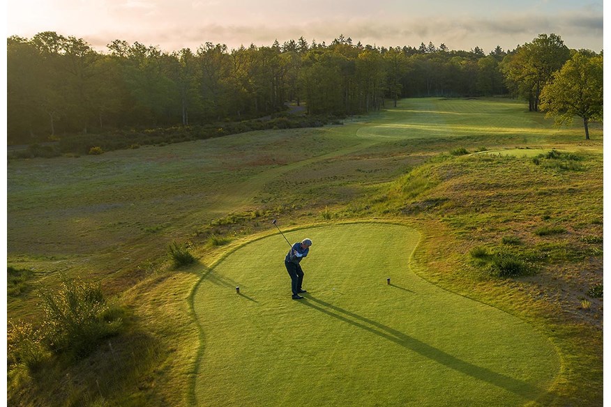 The opening hole of Les Bordes' New Course, designed by Gil Hanse.