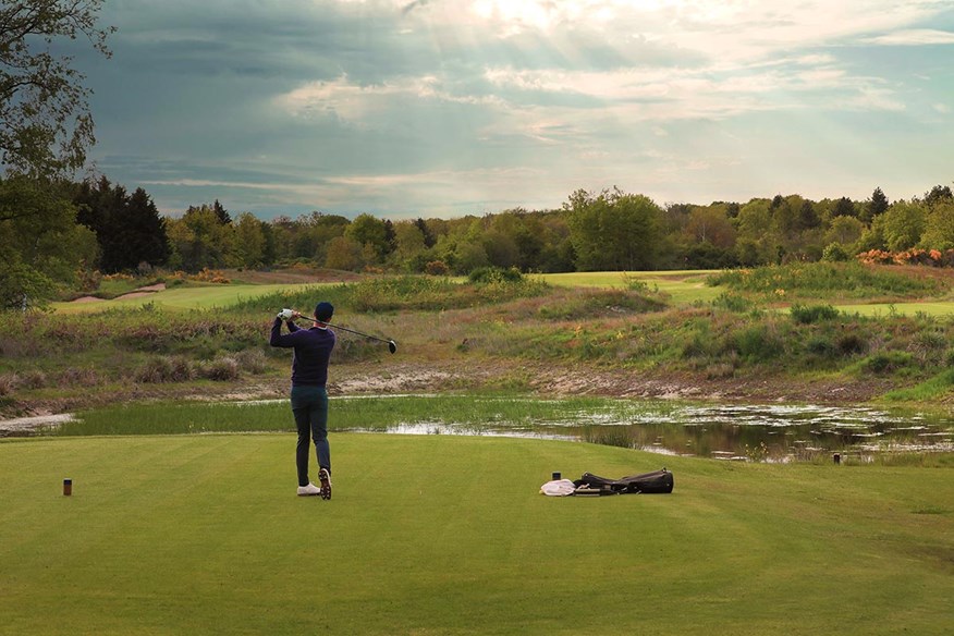 The 8th hole on Les Bordes' New Course, designed by Gill Hanse.