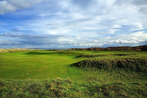 The 14th at Royal Dornoch is one of the best golf holes in Scotland. The 14th at Royal Dornoch is one of the best golf holes in Scotland.