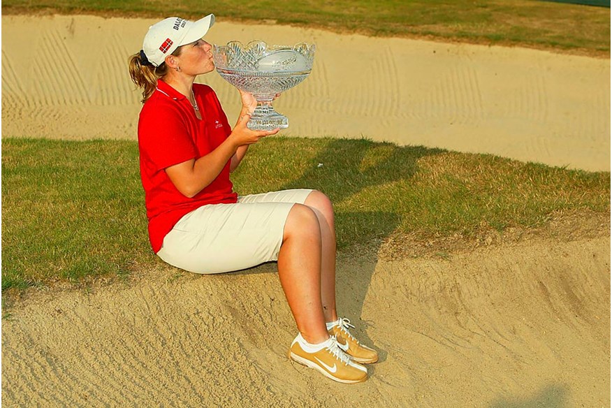 Karen Stupples matched the low-scoring record in winning the Women's Open at Sunningdale in 2004.