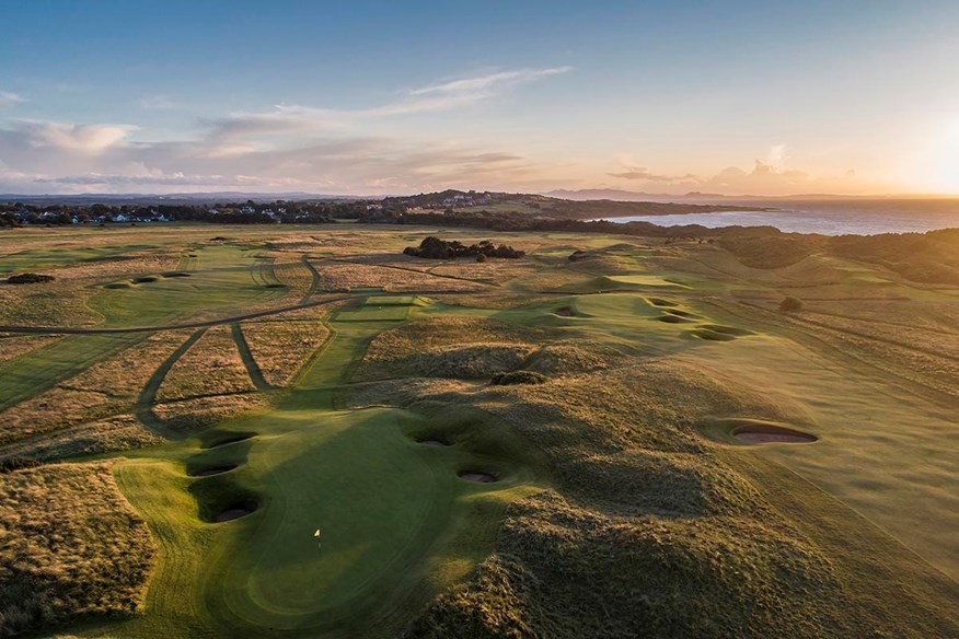 A view of the 12th and 13th holes at Muirfield.