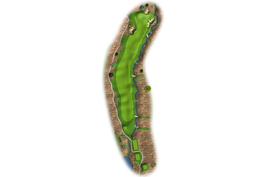 The 10th hole at Marco Simone Golf Club is a 453-yard par 4.