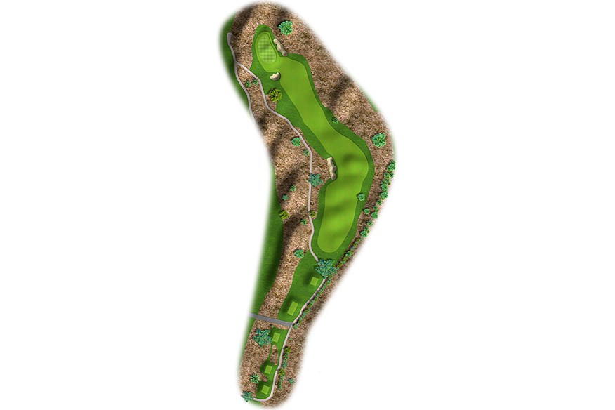 The 14th hole at Marco Simone Golf Club is a 508-yard par 4.