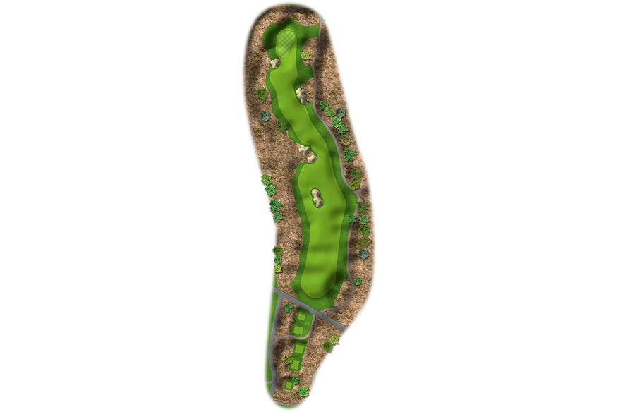 The 2nd hole at Marco Simone Golf Club is a 495-yard par 4.