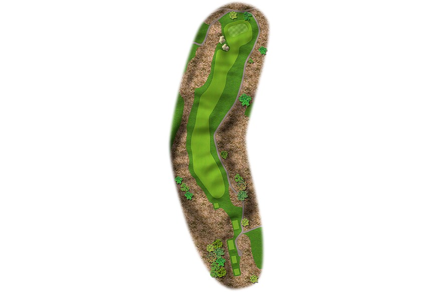 The 3rd hole at Marco Simone Golf Club is a 453-yard par 4.