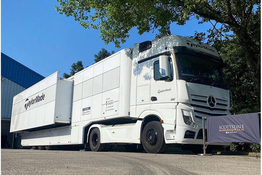 The TaylorMade Tour Truck headed straight to Scottsdale Golf's HQ from The Open.