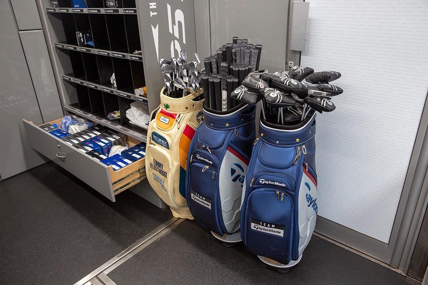 Inside the TaylorMade Tour Truck.