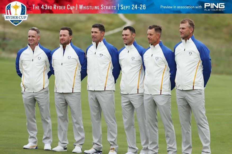 Padraig Harrington with his five Team Europe Ryder cup vice-captains.