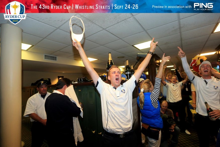 Europe celebrate winning the Ryder Cup