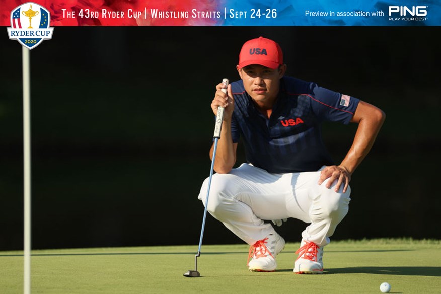 Collin Morikawa makes his Ryder Cup debut for Team USA at Whistling Straits.