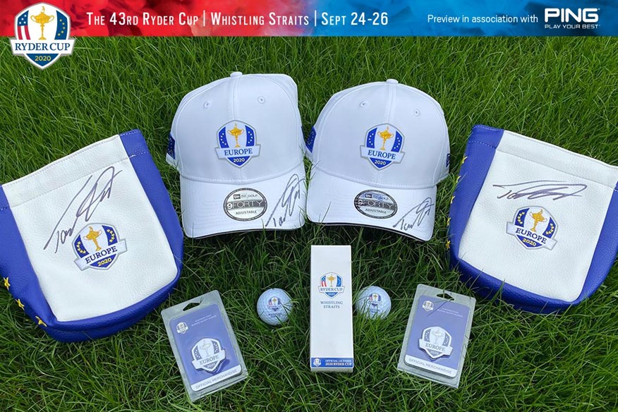 Two lucky winners will receive Tommy Fleetwood-signed Team Europe tote bags with a ball marker and ball, with the next three receiving signed Team Europe caps.