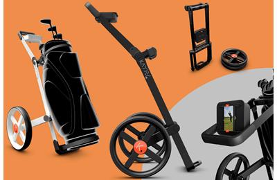 The Kaddey Switch is a revolutionary push and pull golf trolley.