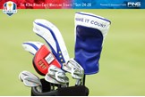 Ian Poulter's 2020 Ryder Cup headcovers include his number and the 'Make It Count' mantra.