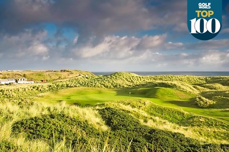 The par-3 4th hole at Cruden Bay is one of the best golf holes in Great Britain and Ireland. The par-3 4th hole at Cruden Bay is one of the best golf holes in Great Britain and Ireland.