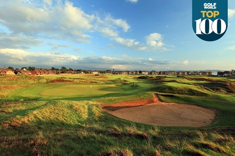 The par-4 17th at Prestwick is one of the best golf holes in Great Britain and Ireland. The par-4 17th at Prestwick is one of the best golf holes in Great Britain and Ireland.