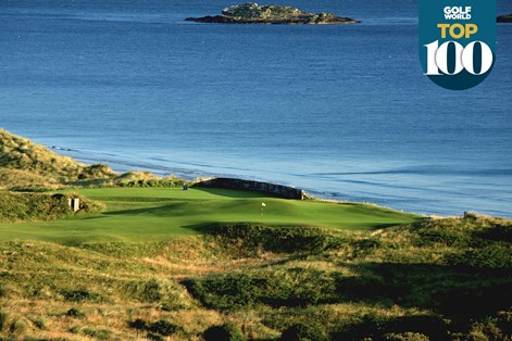 The par-4 5th at Royal Portrush is one of the best golf holes in Great Britain and Ireland. The par-4 5th at Royal Portrush is one of the best golf holes in Great Britain and Ireland.
