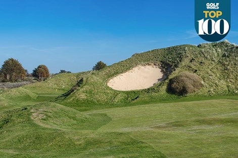 The par-4 6th at St Enodoc is one of the best golf holes in Great Britain and Ireland. The par-4 6th at St Enodoc is one of the best golf holes in Great Britain and Ireland.