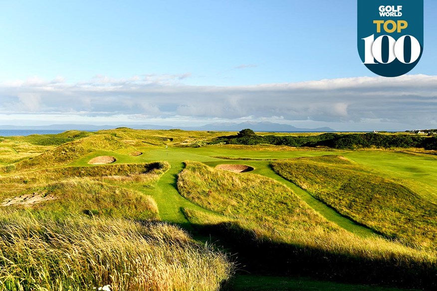 The par-4 8th at Royal Troon, the 'Postage Stamp', is one of the best golf holes in Britain and Ireland.