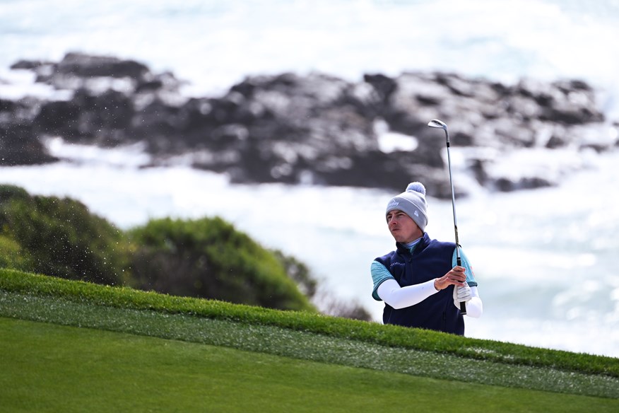 Matt Fitzpatrick playing 2023 Pebble Beach Pro-Am.