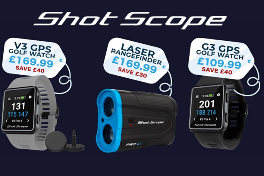 Shot Scope have brilliant offers on their golf GPS watches and rangefinder this Christmas.