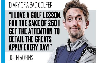 Bad Golf's John Robins discusses the benefits of a good golf lesson.