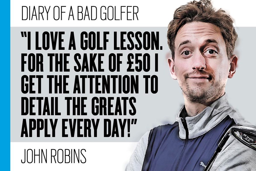 Bad Golf's John Robins discusses the benefits of a good golf lesson.