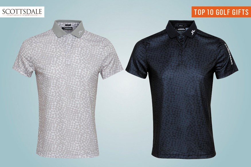 The J Lindeberg Tor Print Polo is one of the best golf gifts at Scottsdale Golf.