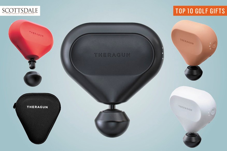 The Theragun Mini Portable Massage Gun is one of the best golf gifts at Scottsdale Golf.