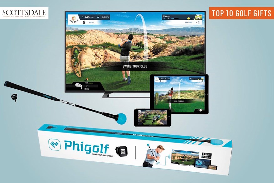 The Phigolf Tour Edition Golf Simulator is one of the best golf gifts at Scottsdale Golf.