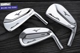 The new Mizuno Pro 221, 223 and 225 golf irons.