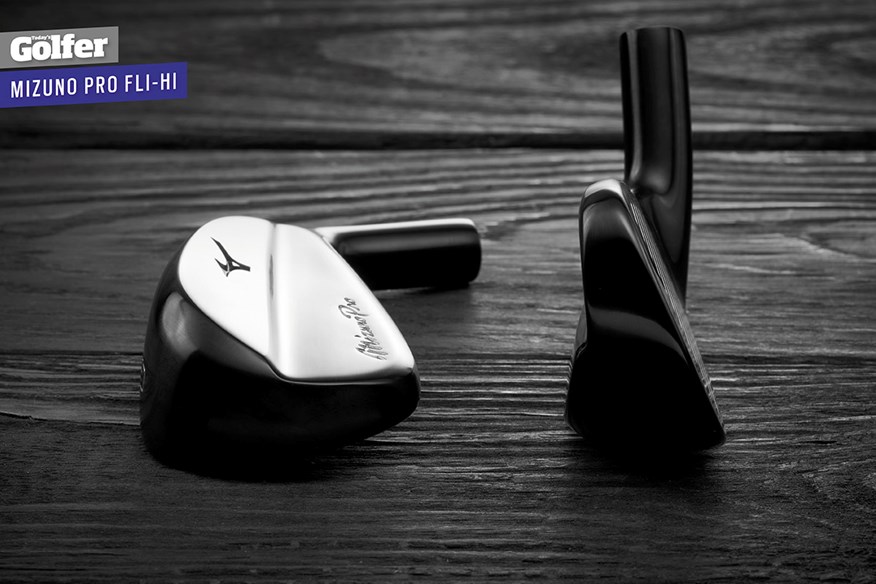 The Mizuno Pro Fli-Hi driving iron.