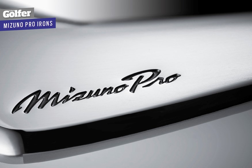 The logo of the Mizuno Pro irons.