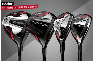 The TaylorMade Stealth fairway woods and hybrids.