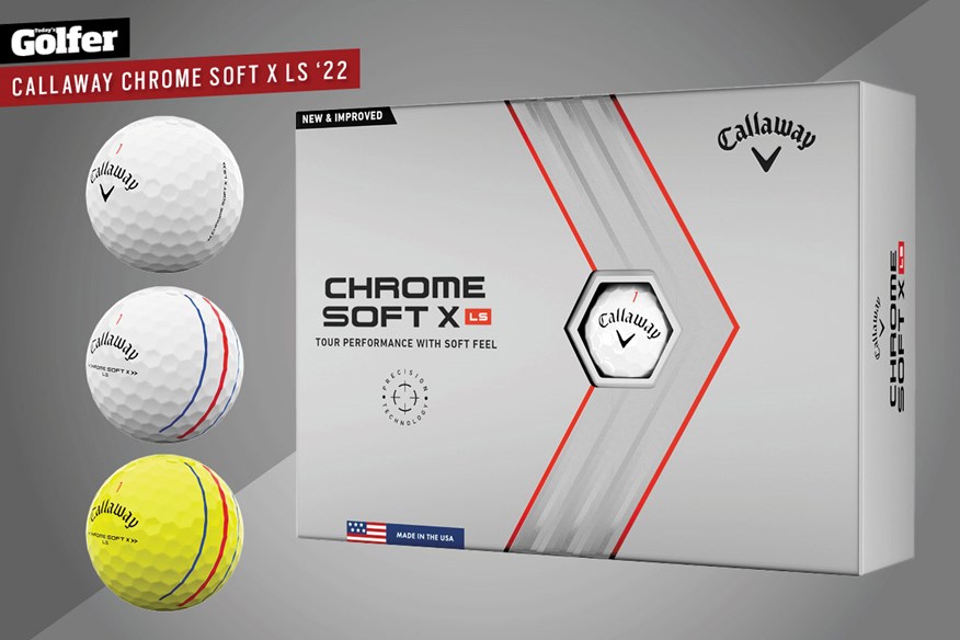 The 2022 Callaway Chrome Soft X LS golf ball is available in three options.