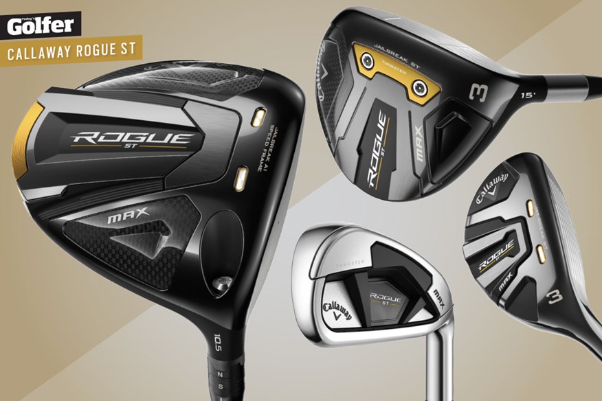 The new Callaway Rogue ST family of golf clubs.