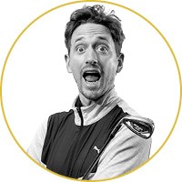 Comedian and Bad Golfer John Robins.