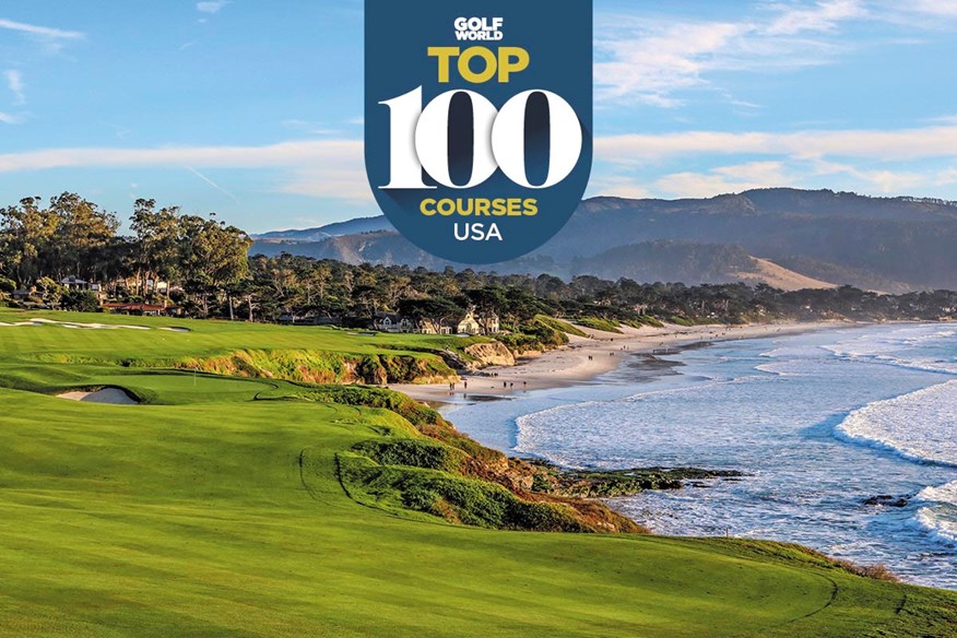 Where does Pebble Beach rank among the Top 100 Playable Courses in the USA?