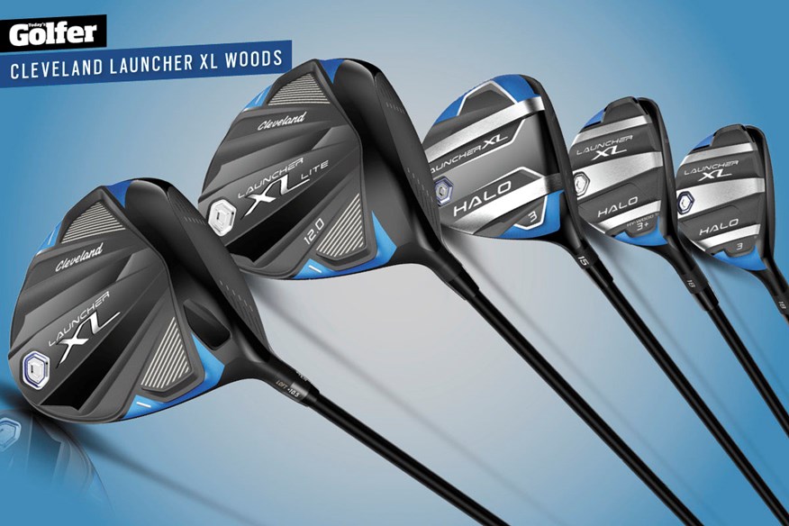 The new Cleveland Launcher XL drivers, fairway, hy-wood and hybrid.